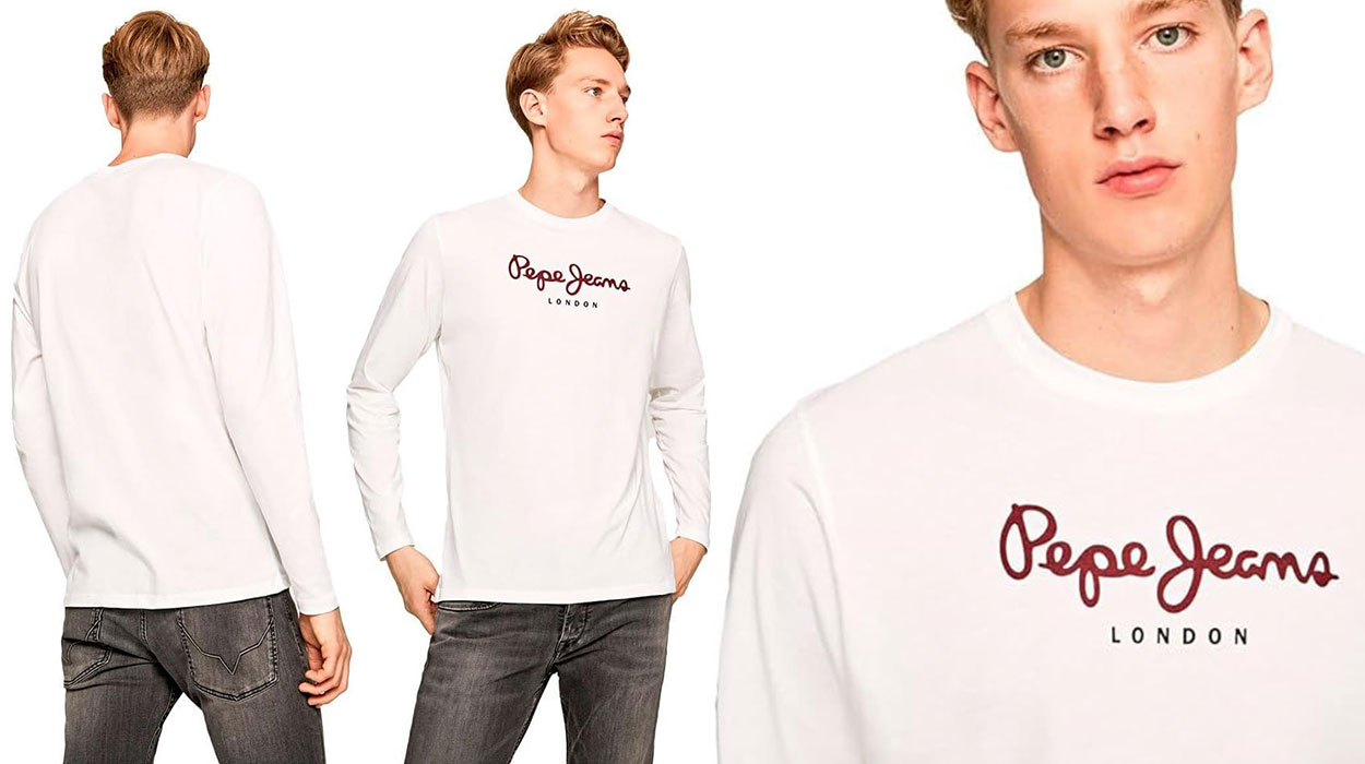 Hazte ya esta con esta camiseta de manga larga Pepe Jeans en Amazon al mejor precio (-42%)