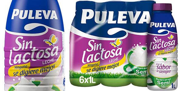 Chollo Pack de 6 litros de leche Puleva Mañanas Ligeras Sin Lactosa por sólo 7,14€ (-16%) ¡1,19 la unidad!