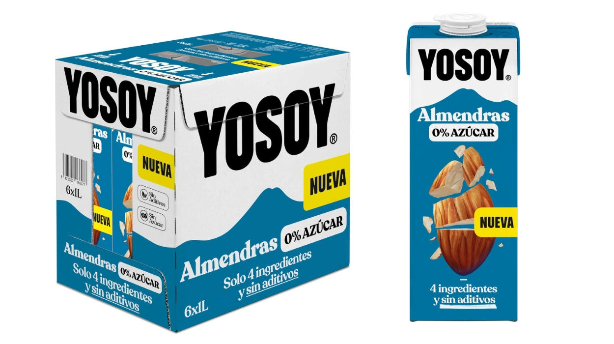 Bebida de almendra ligera y sin azúcares: pack x6 Yosoy 0% sin azúcares añadidos de 1L por sólo 9€ (-25%) ¡1,50€ cada una!
