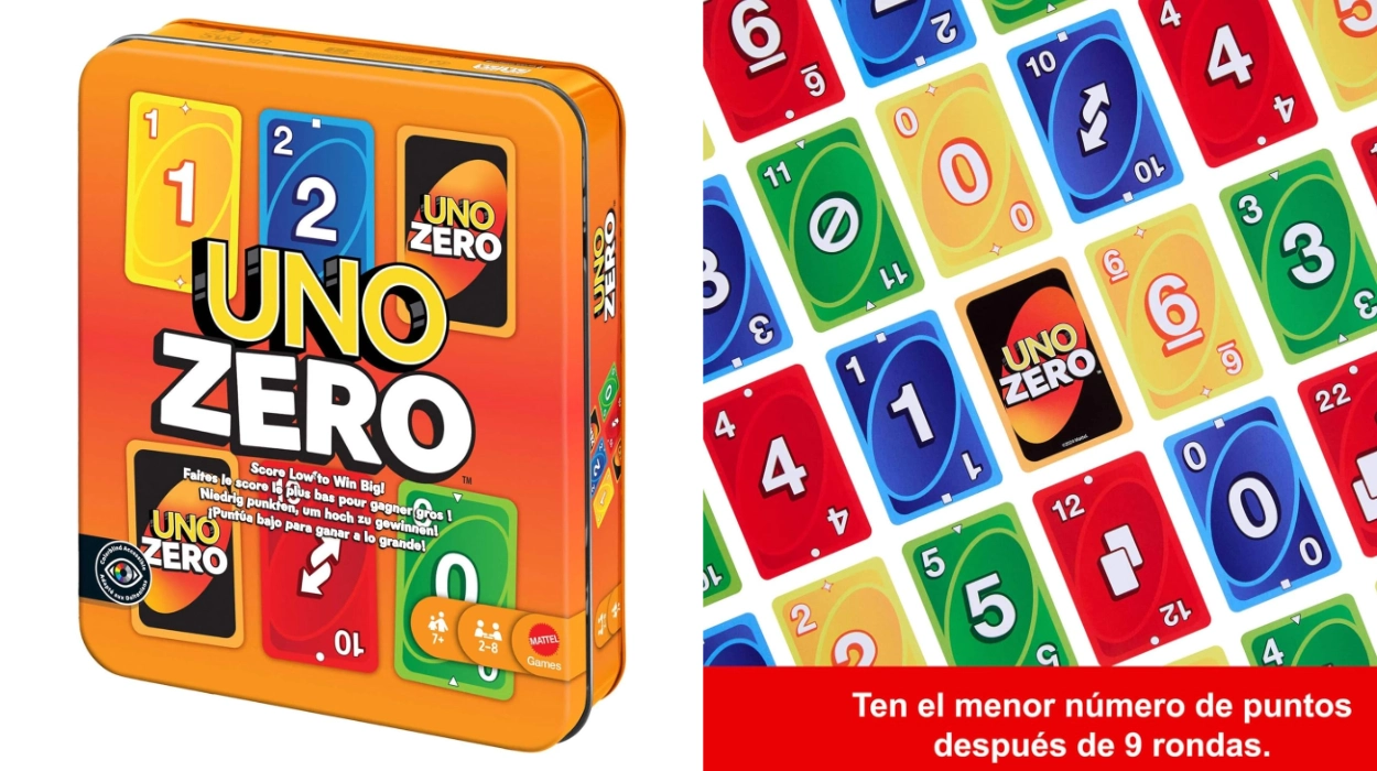 Chollo Juego de cartas UNO Zero en lata con baraja y tarjeta de puntuación por sólo 8,99€ (47% de descuento)
