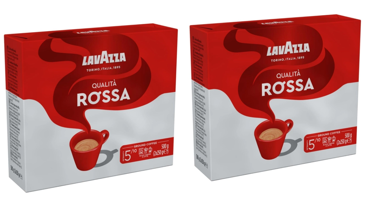 Chollo Pack x4 Lavazza Qualità Rossa café molido natural de 250 g (1 kg en total) con descuento automático por sólo 16,49€ (-32%) ¡4,12€ cada uno!