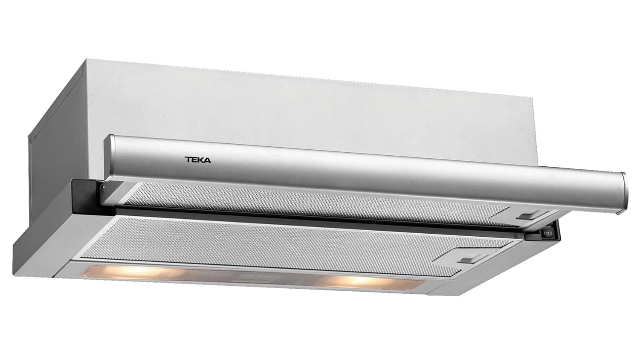 Gana espacio y elimina olores en tu cocina: campana extractora telescópica Teka de 60 cm con doble turbina, LED y acabado inox por sólo 75,99€ con envío gratis (-34%)