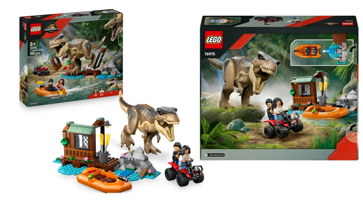 Chollo LEGO Jurassic World Huida por el Río y T. Rex a la Caza por sólo 34,77€ con envío gratis (-30%)