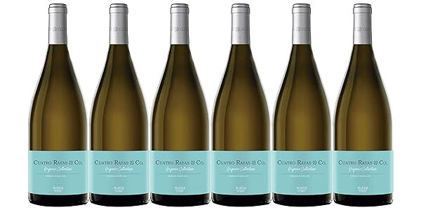 Chollo Pack x6 Botellas de vino blanco Cuatro Rayas #Co. ecológico por sólo 25,40€ con cupón (-50%) ¡4,23€ cada una!
