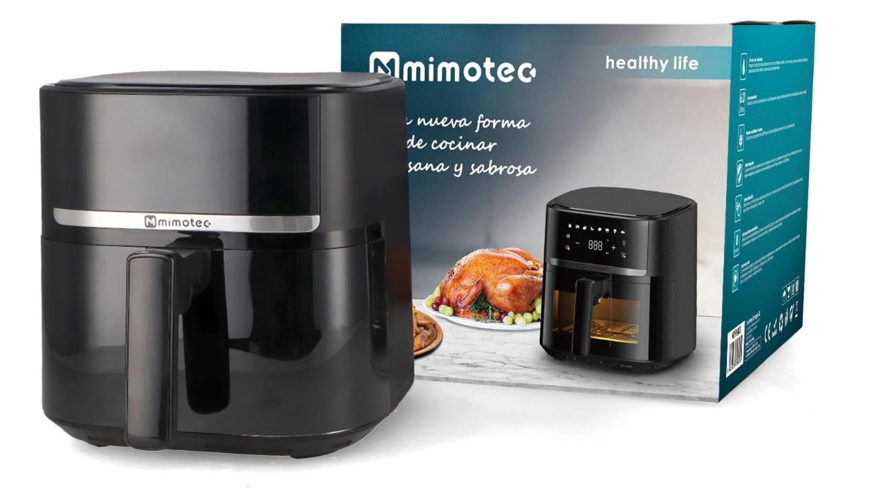 Cocina crujiente con menos aceite: Air Fryer M mimotec Roa Touch de 5,7 L y 1.700W con pantalla táctil y 8 programas por sólo 38 euretes