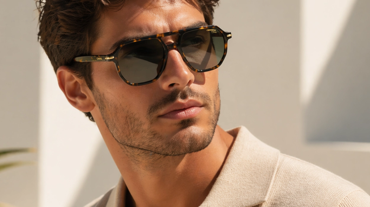 Estilo italiano gastando poquísimo: Las gafas de sol Carrera 341/S para hombre tienen hoy un 54% de descuento en Amazon