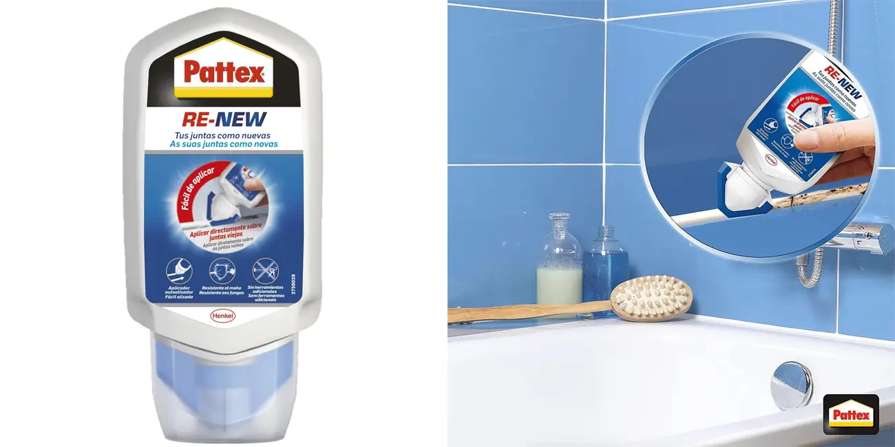 Chollo Renovador de juntas Pattex Baño Sano RE-NEW por sólo 6,95€ (44% de descuento)