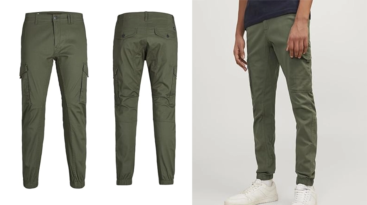 Chollo Pantalones cargo Jack & Jones Junior para niños y adolescentes por sólo 23,10€ (54% de descuento)