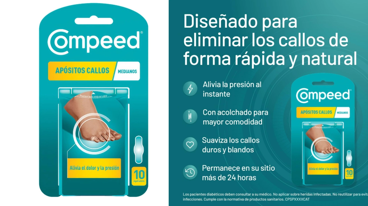 Pack x10 Compeed Callos Medianos: Tratamiento para eliminar los callos de los pies por sólo 5,17€ (32% de descuento)