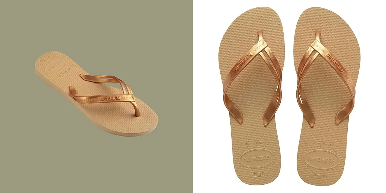 Las chanclas Havaianas Elegance para mujer con tiras brillantes que realzan el bronceado hoy cuestan sólo 12,23€ y se agotarán rápido