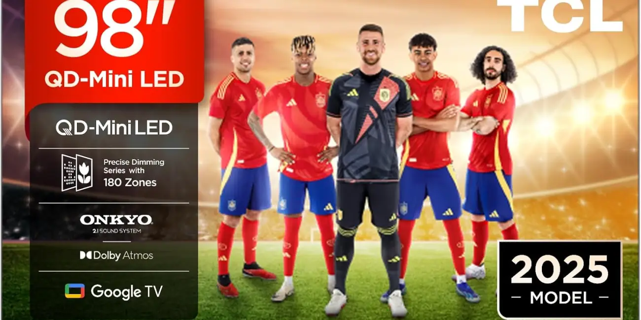 Una barbaridad de tele: TCL 4K de 98″ con Mini LED, Google TV, 144Hz y sonido potente por 1.650€ con envío gratis (-25%)