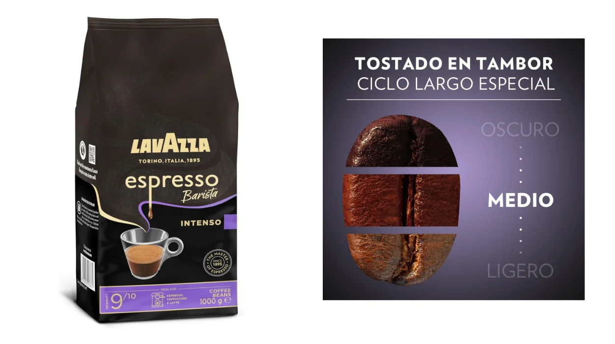 Chollo Café en grano Lavazza Espresso Barista Intenso de 1 kg por sólo 22,90€ (-32%)