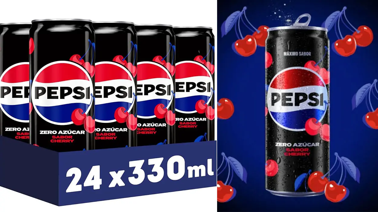 Chollo Pack x24 latas de Pepsi Cherry Zero Azúcar por sólo 15,82€ (-17%)