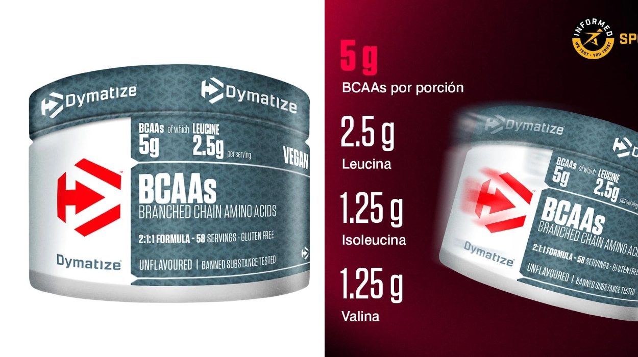 Chollo Aminoácidos esenciales Dymatize BCAA Pulver 300g leucina, isoleucina, valina por sólo 14,99€ (32% de descuento)