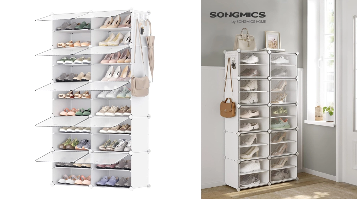 Chollo Mueble zapatero grande Songmics con 10 compartimentos por sólo 31,49€ con envío gratis (-21%)