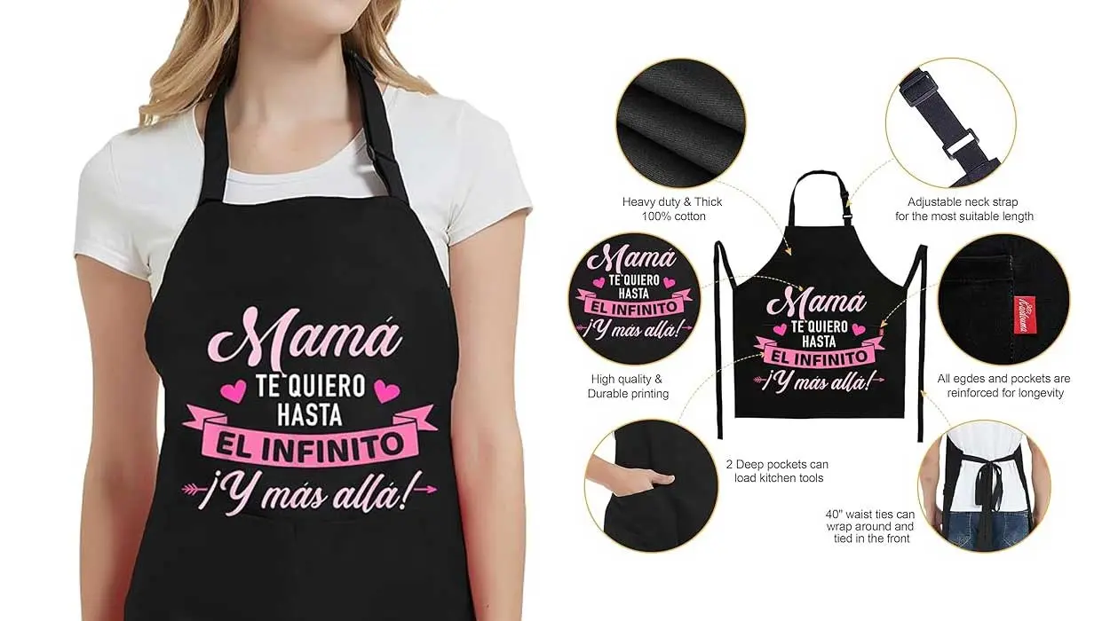Chollo Delantal “Mamá, te quiero hasta el infinito” por sólo 9,99€ (-38%)