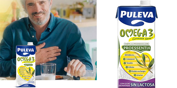 Chollo Pack x6 Leche Sin Lactosa Puleva Omega 3 de 1 litro por sólo 5,99€ (-49%) ¡1€ el brik!