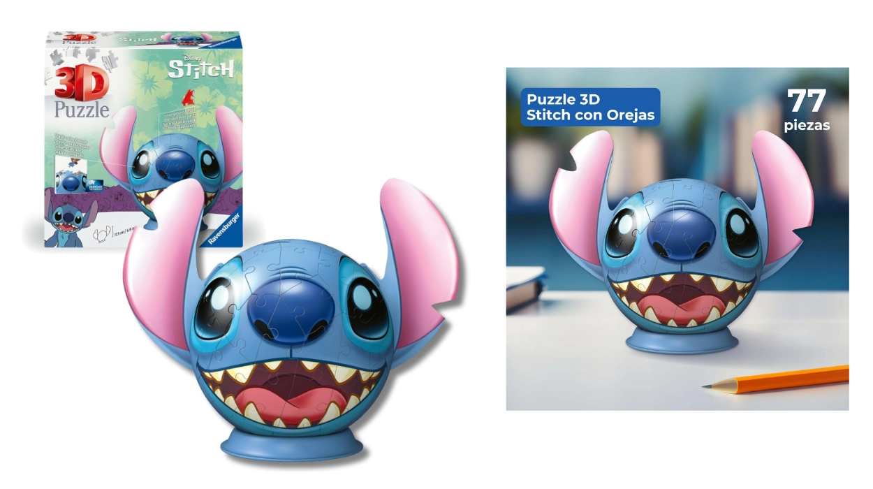 Chollo Puzle 3D Ravensburger Disney Stitch por sólo 10,49€ (-50%)