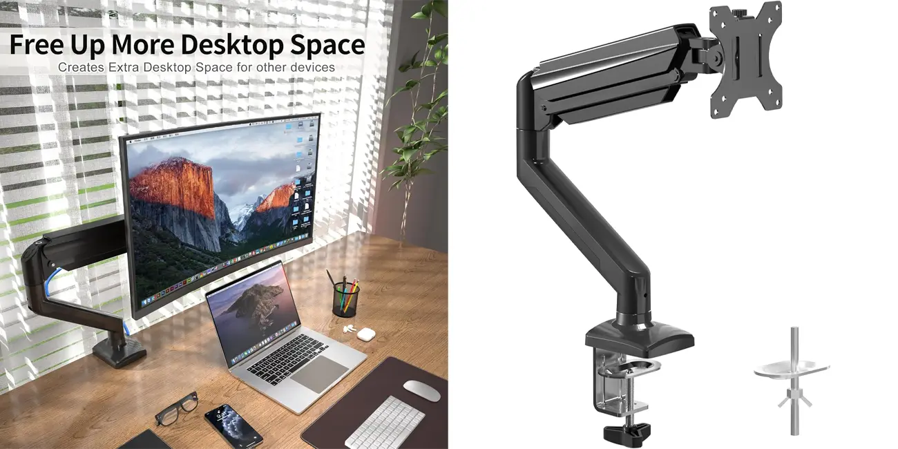 Chollo Soporte ajustable Suptek para monitores para 13″ a 32″ por sólo 18,13€ (-37%)