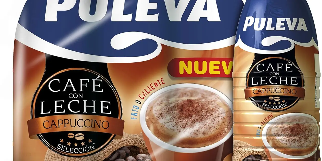 Capuccino listo, fácil y sabroso para tomar sin preparar en cualquier momento: 6 Puleva Café con Leche Capuccino de 1L por sólo 8,99€ (-35%)