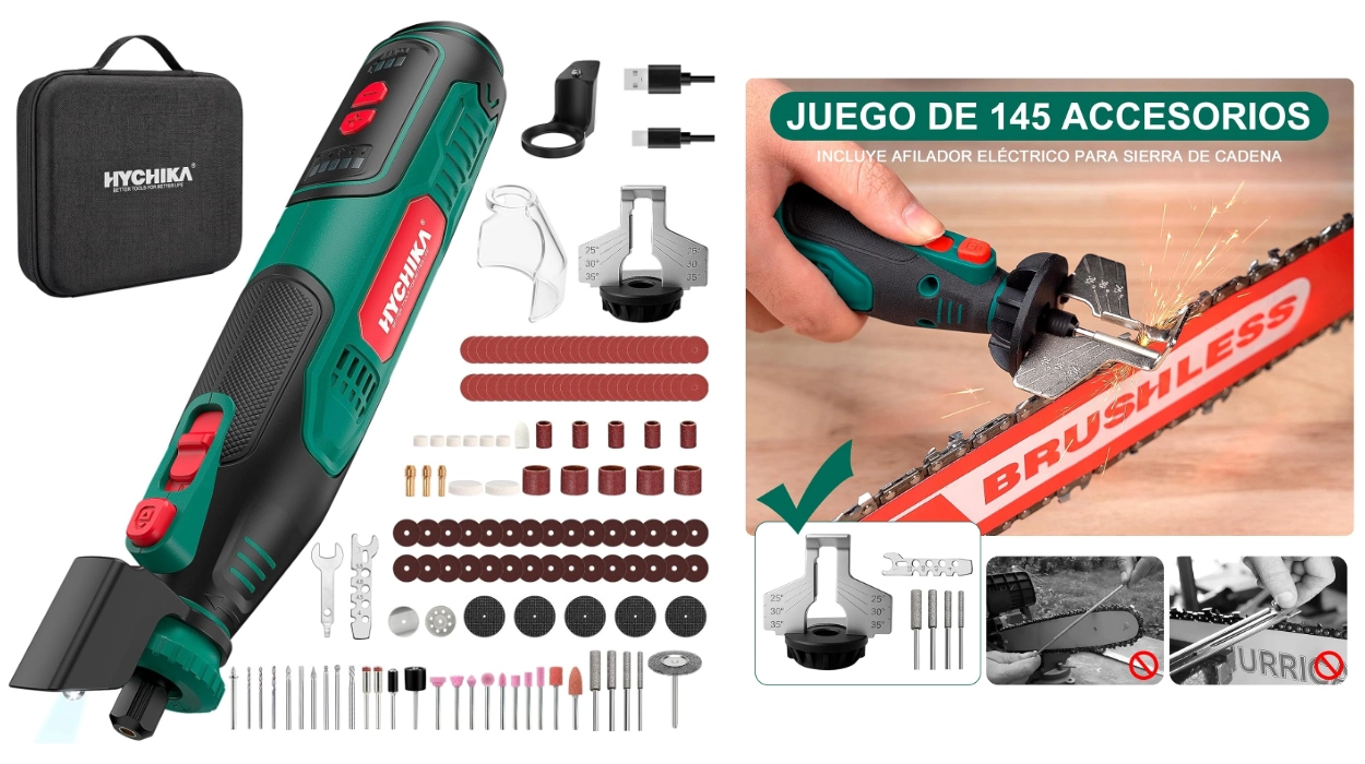 La multiherramienta Hychica que sirve para casi todo: cortar, lijar, pulir, grabar y más, baja de precio a menos de 31€ (23% de descuento)