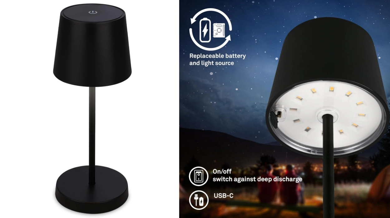 Ilumina cualquier rincón sin depender de enchufes con esta lámpara LED táctil regulable y recargable por menos de 9€ (-42%)
