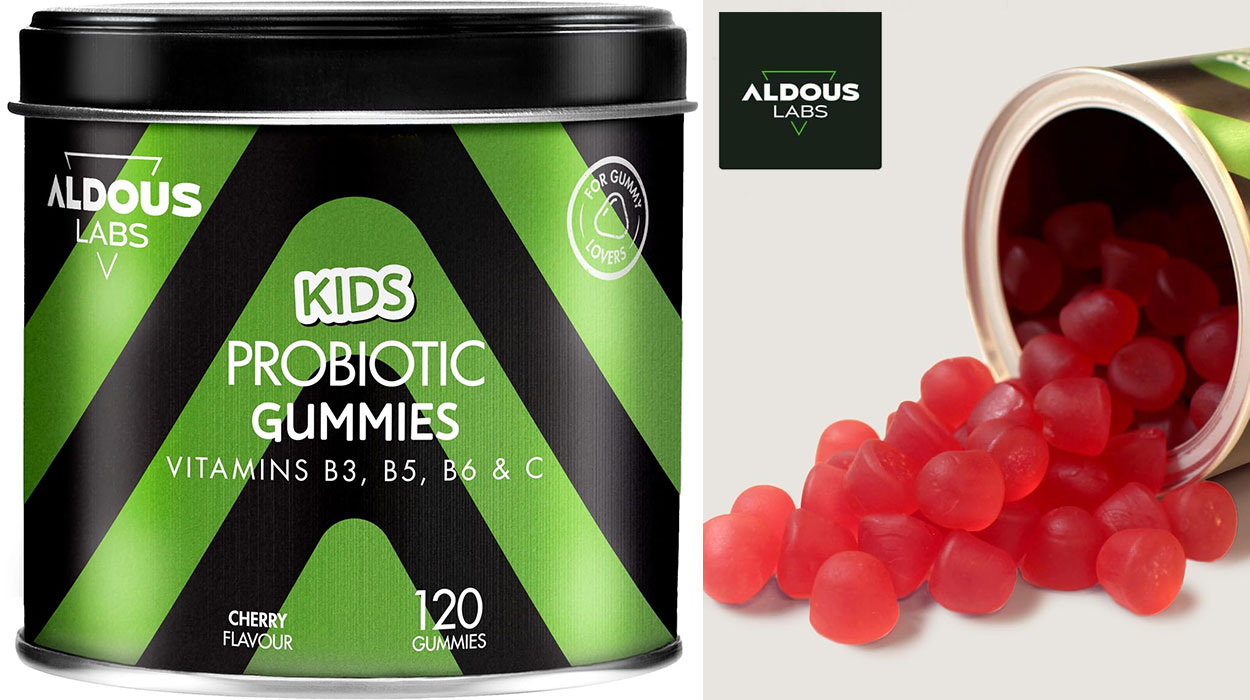 Chollo Lata de 120 gominolas probióticas Aldous Labs con vitaminas para niños por sólo 15,97€ (-20%)