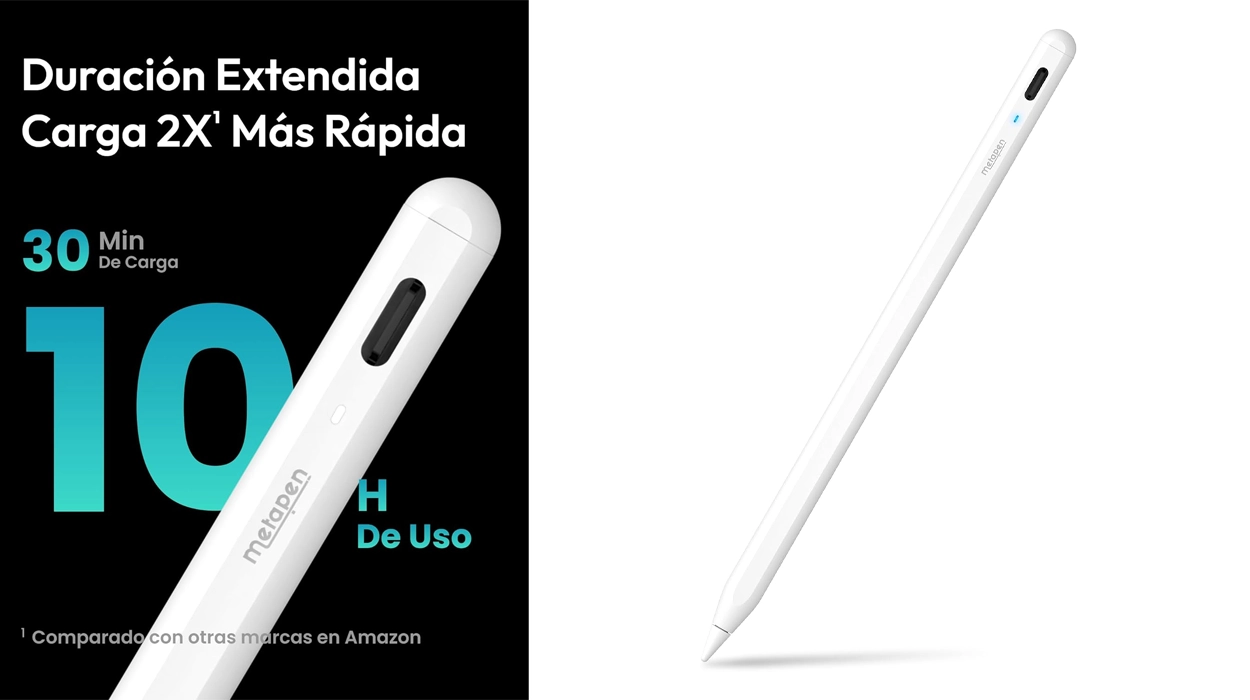 Hoy puedes llevarte el lápiz para iPad Metapen A8 compatible con modelos 2018-2026: TOP VENTAS y valoraciones, y mucho más barato que el original