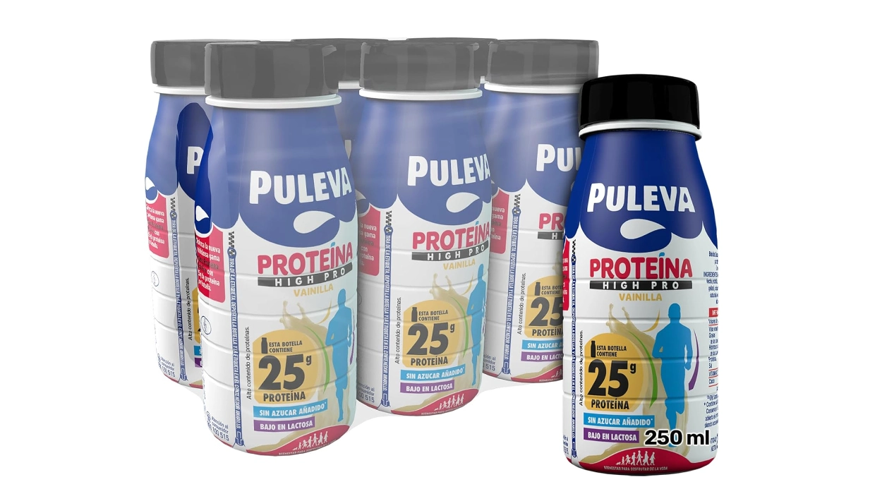 Chollo Pack x6 Puleva Proteina High Pro Vainilla de 250 ml por sólo 5,99€ (-26%) ¡1€ cada una!