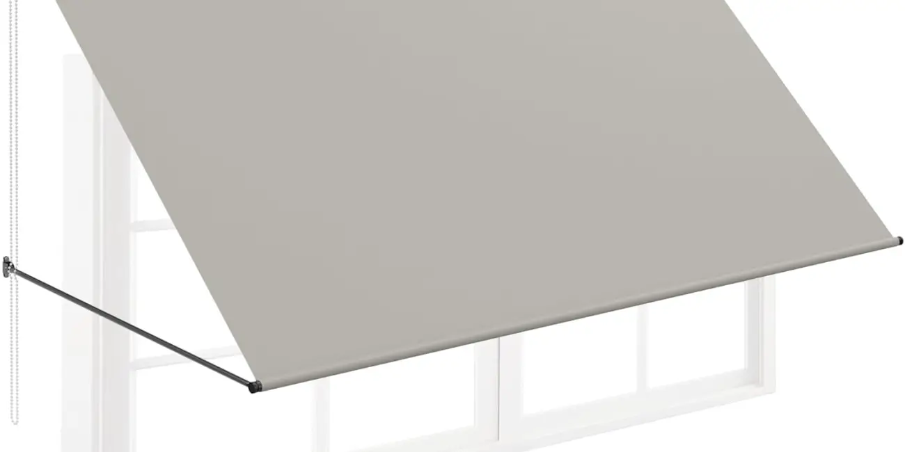 Sombra al instante en balcón o terraza: toldo retráctil práctico y fácil de ajustar con barra de aluminio por sólo 27,50€ (-50%)