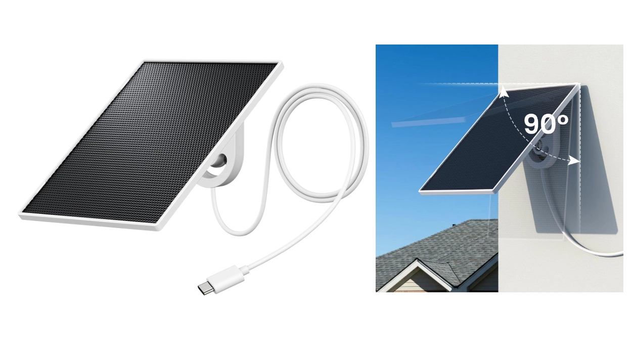 Energía continua para tu cámara: panel solar ajustable 360º resistente a lluvia y sol Galayou por sólo 14,99€ (40% de descuento)