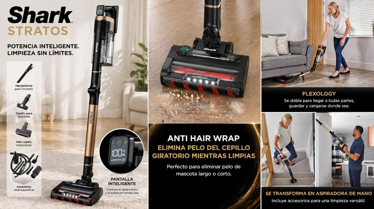 Amazon rebaja a la mitad la aspiradora inalámbrica Shark que arrasa pelos y suciedad: potente, inteligente y con gran autonomía