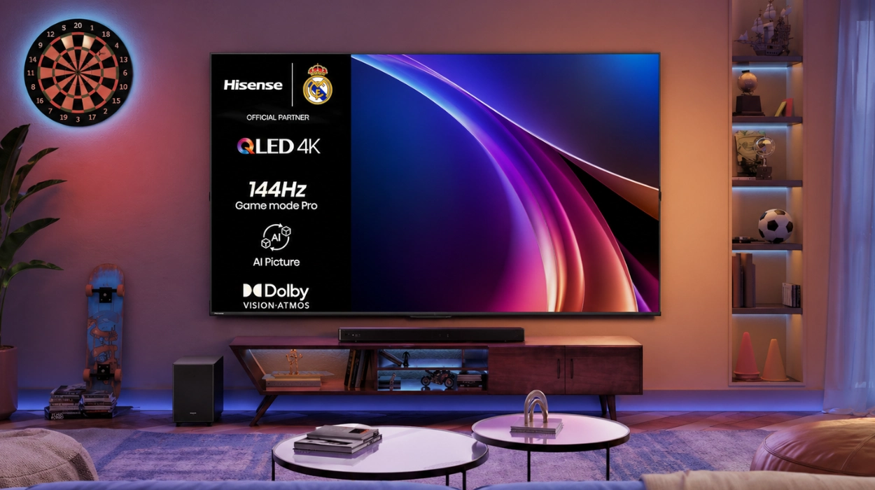 Una de las Smart TV más completas por este precio: Hisense 55E7Q Pro de 55″ con 144Hz, FreeSync y más por sólo 339,15€ (48% de descuento)