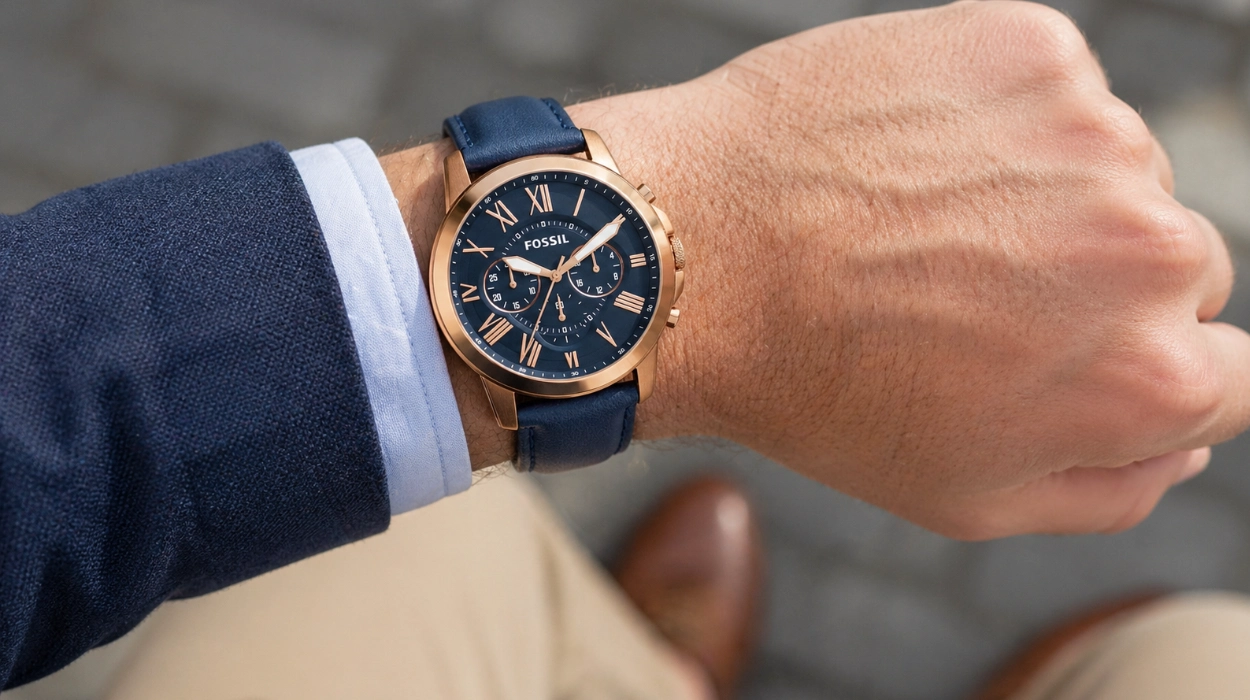 Chollo Reloj cronógrafo Fossil Grant para hombre por sólo 80,69€ con envío gratis (52% de descuento)