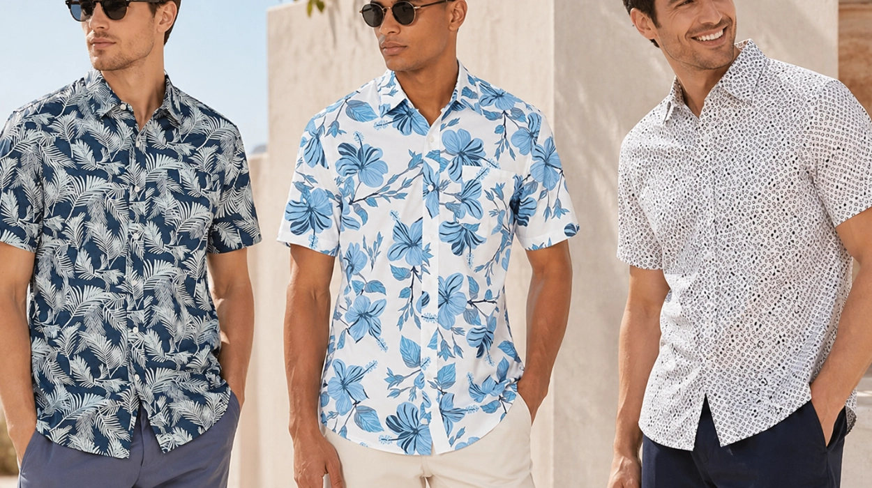 Las camisas estampadas de manga corta Amazon Essentials que triunfan en verano desde sólo 10,61€ en un montón de modelos