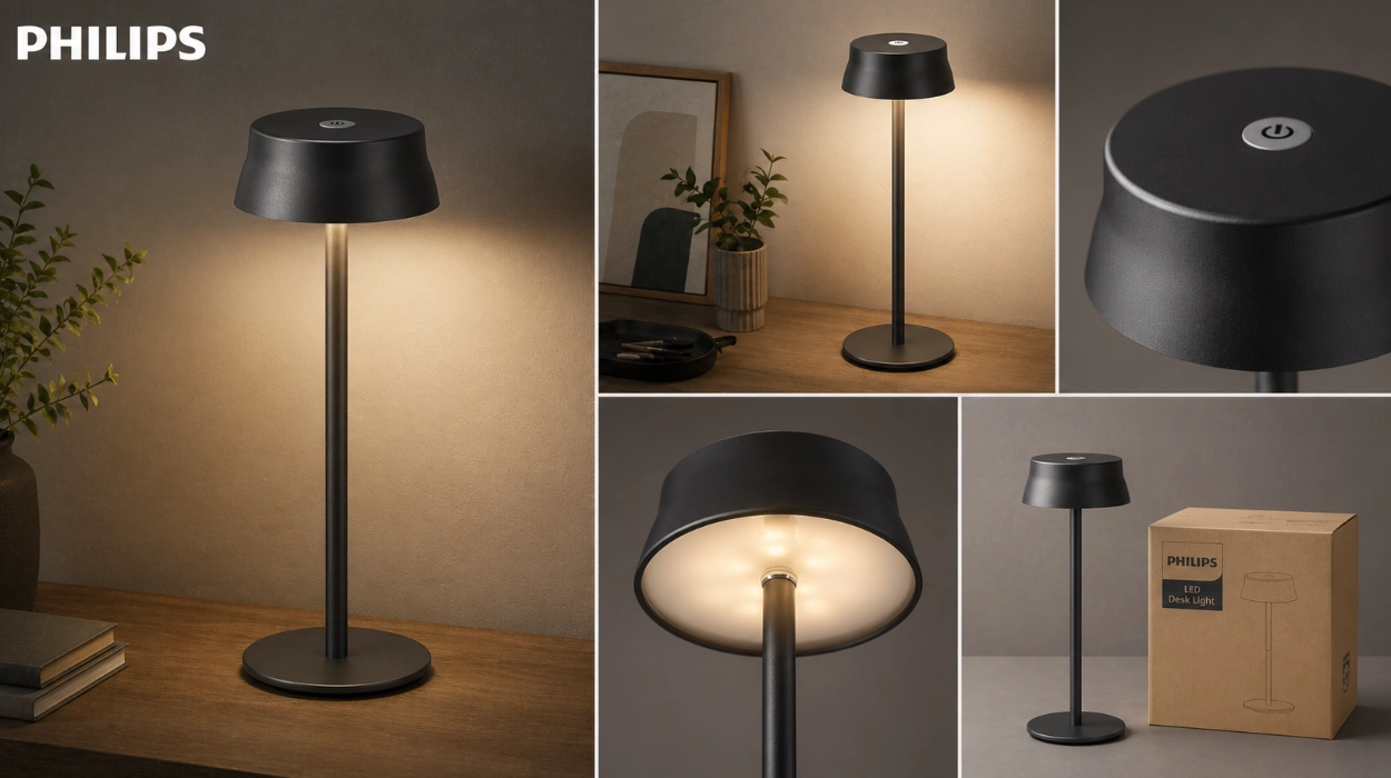 La lámpara LED Philips inalámbrica para cualquier rincón: portátil, regulable y con buen diseño hoy se queda en menos de 19€ ¡Mitad de precio!