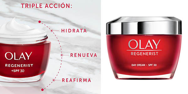 Chollo Crema facial de Día Olay Regenerist de 50 ml por sólo 14,99€ (-50%)