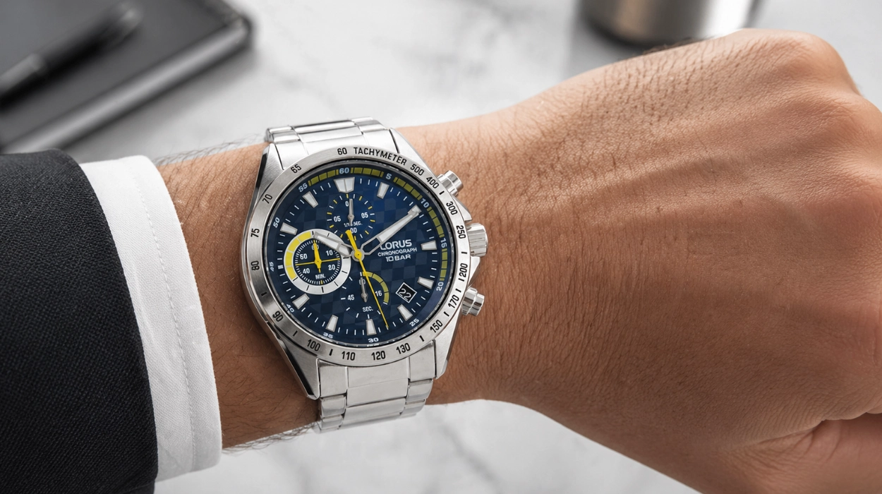 Chollo Reloj Lorus RM311JX9 de cuarzo para hombre con correa metálica por sólo 68,79€ con envío gratis (45% de descuento)