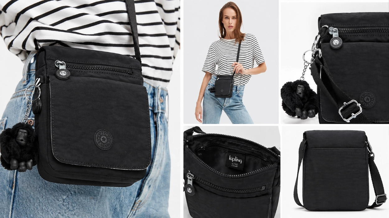 Chollo Bolso bandolera Kipling New Eldorado por sólo 26,89€ con envío gratis (55% de descuento)