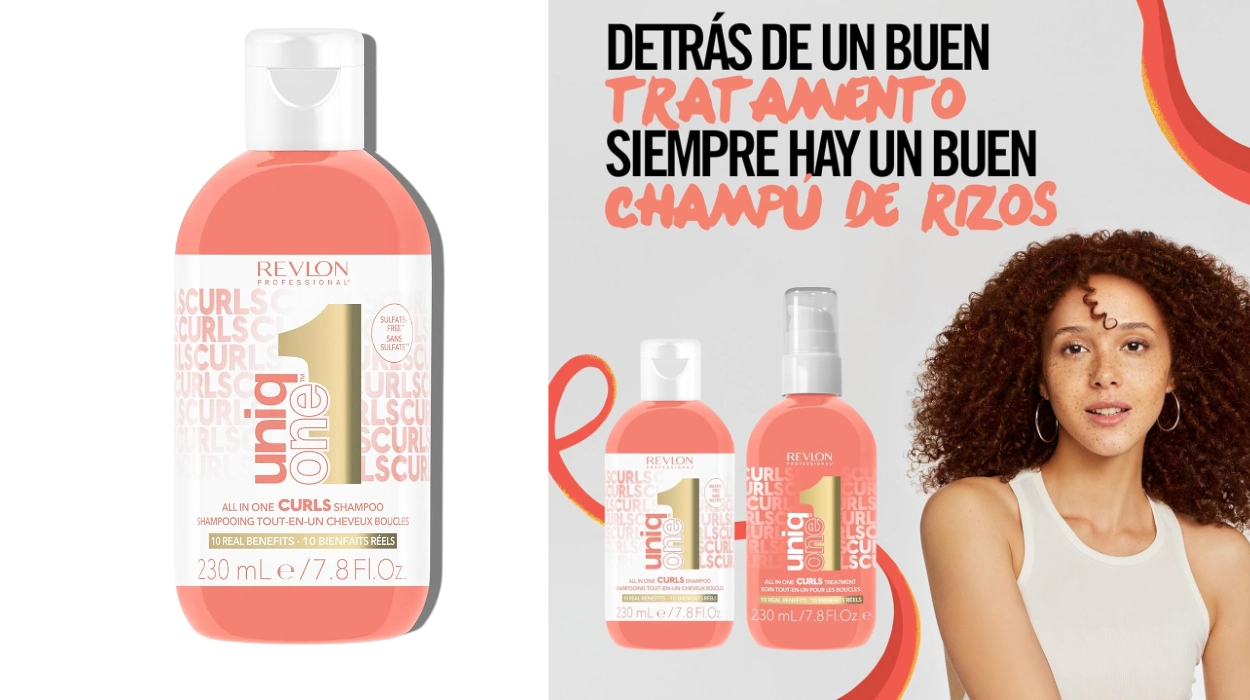 Adiós al frizz y rizos perfectos con el champú Revlon UniqOne: hidratación y definición en uno por sólo 3,95€ (61% de descuento)