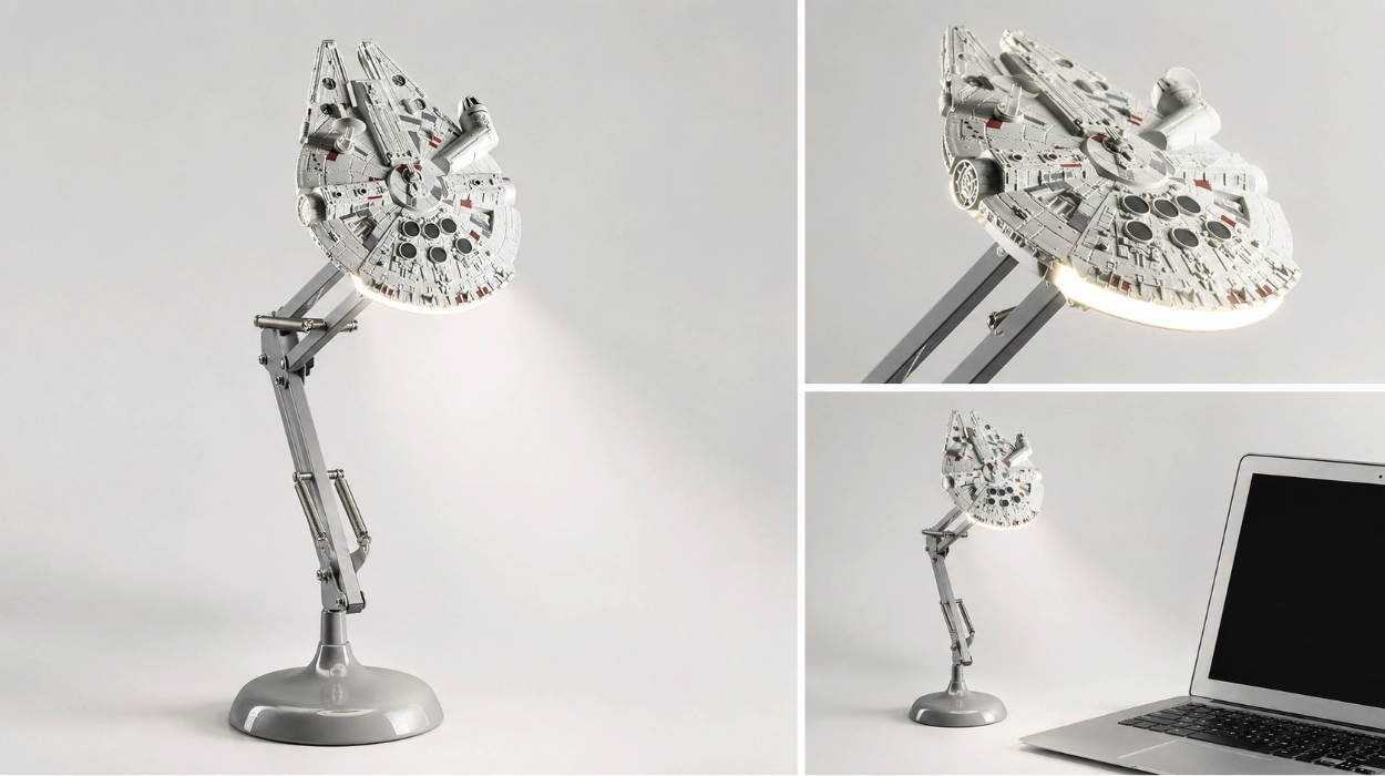 Ilumina tu habitación con la lámpara Millennium Falcon, con el diseño icónico de Star Wars por sólo 46,49€ (15% de descuento)