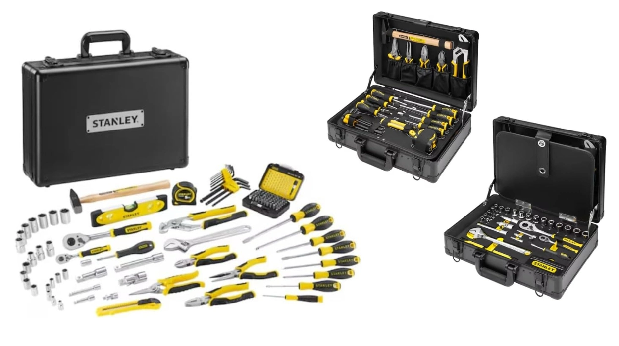 Tu aliado ideal: maletín STANLEY con 119 herramientas, organización y durabilidad garantizadas por sólo 147,38€ con envío gratis (-31%)