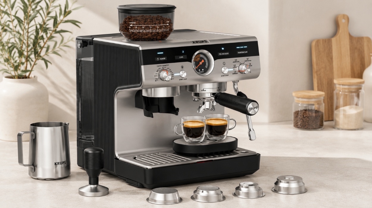 Café a tu gusto con la Krups Precision: molinillo integrado, 30 niveles de molienda y control total por sólo 336€ con envío gratis (-25%)