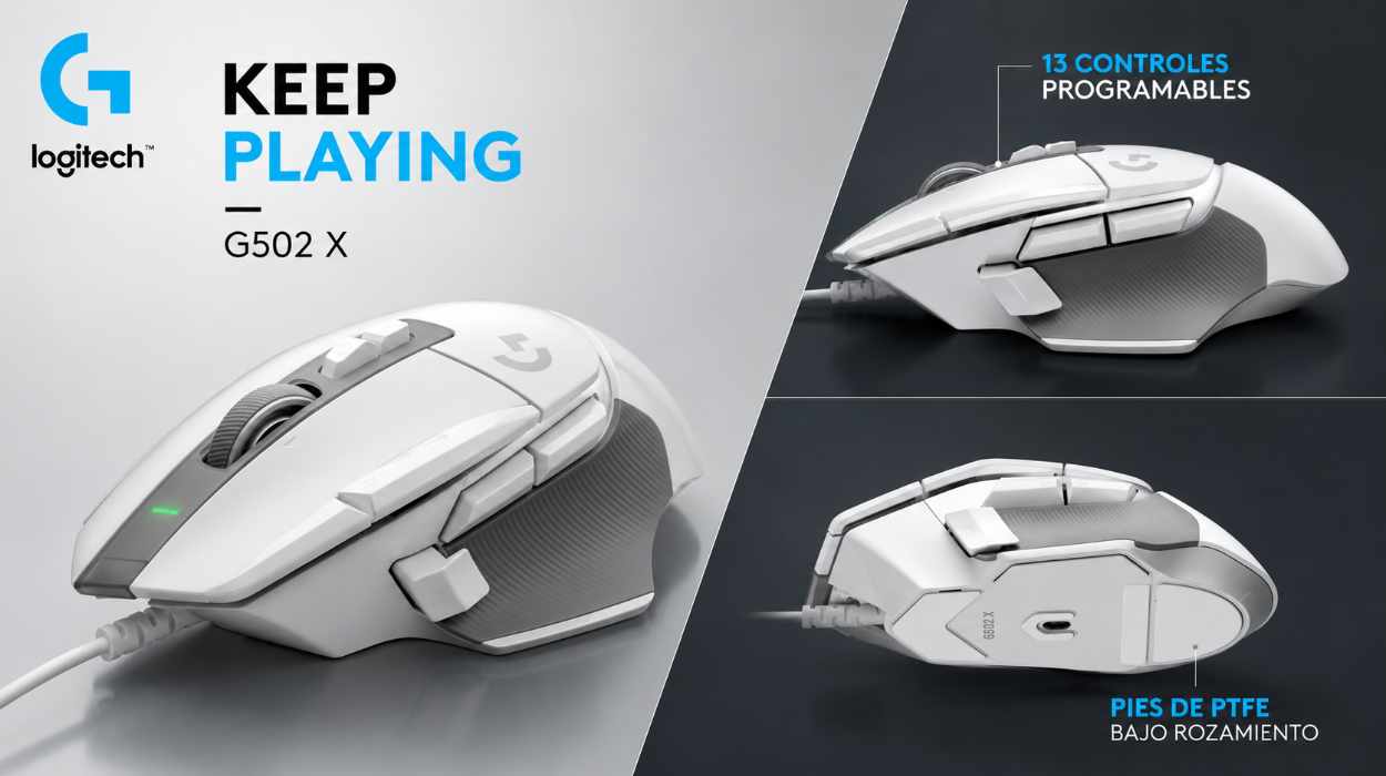 Personalización y precisión absoluta con el ratón Logitech G502 X con sensor HERO 25K y botones híbridos por sólo 49,99€ con envío gratis (-47%)