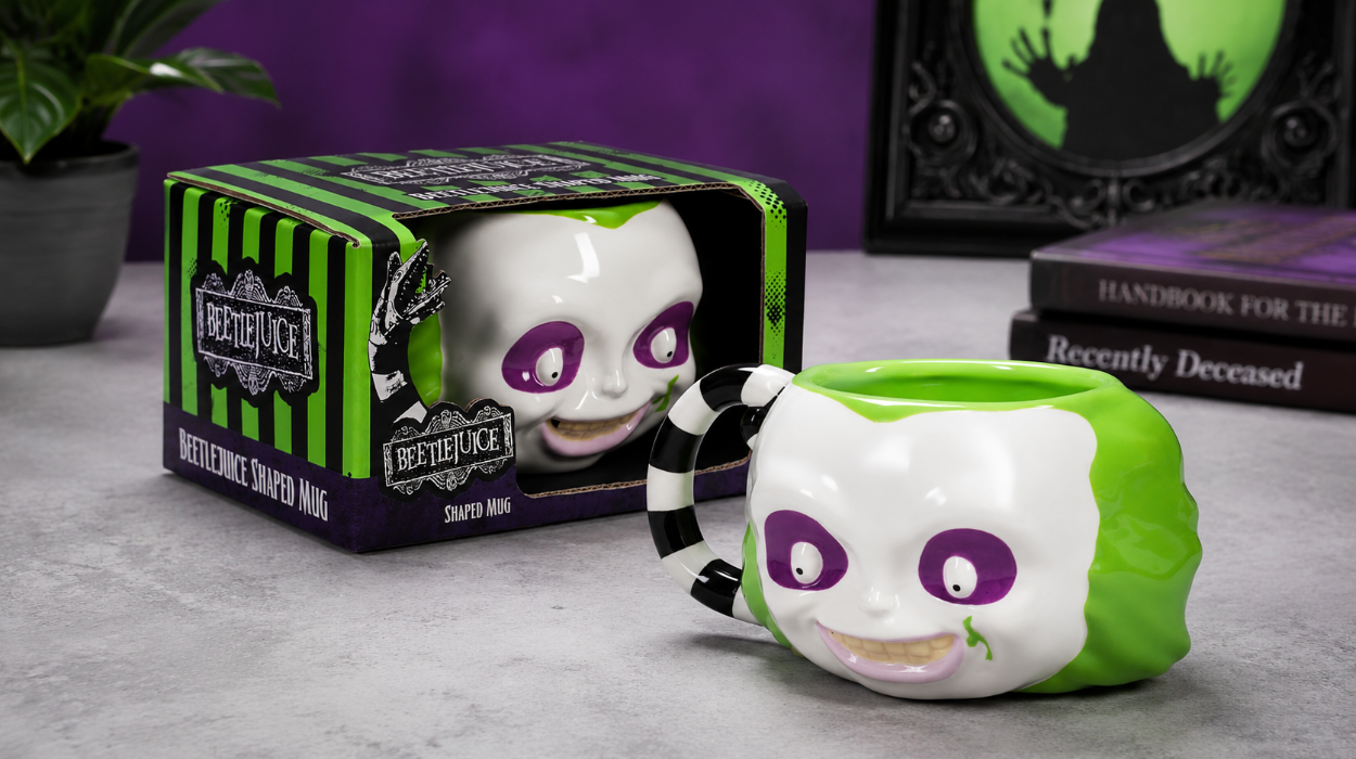 Taza de cerámica Paladone con forma de Beetlejuice, Beetlejuice, Beet… por sólo 8,45€ (-44%)