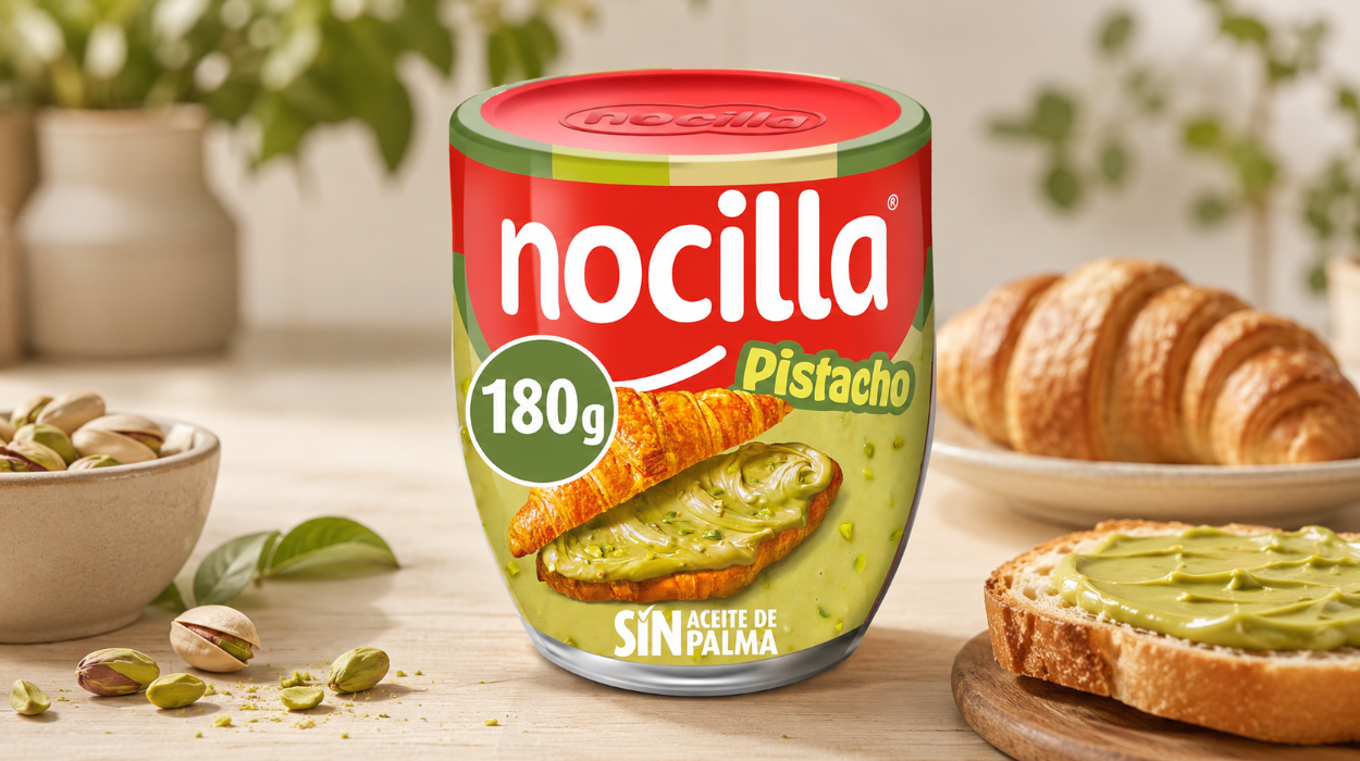 Prueba la nueva Nocilla Pistacho crema de cacao y sin aceite de palma por sólo 2,84€ (-29%)