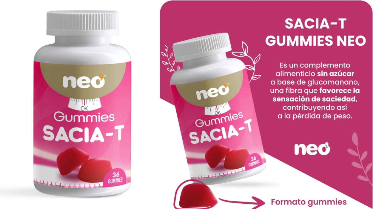 Gominolas Neo Sacia-T con glucomanano para controlar el apetito por sólo 8,23€ (-39%)