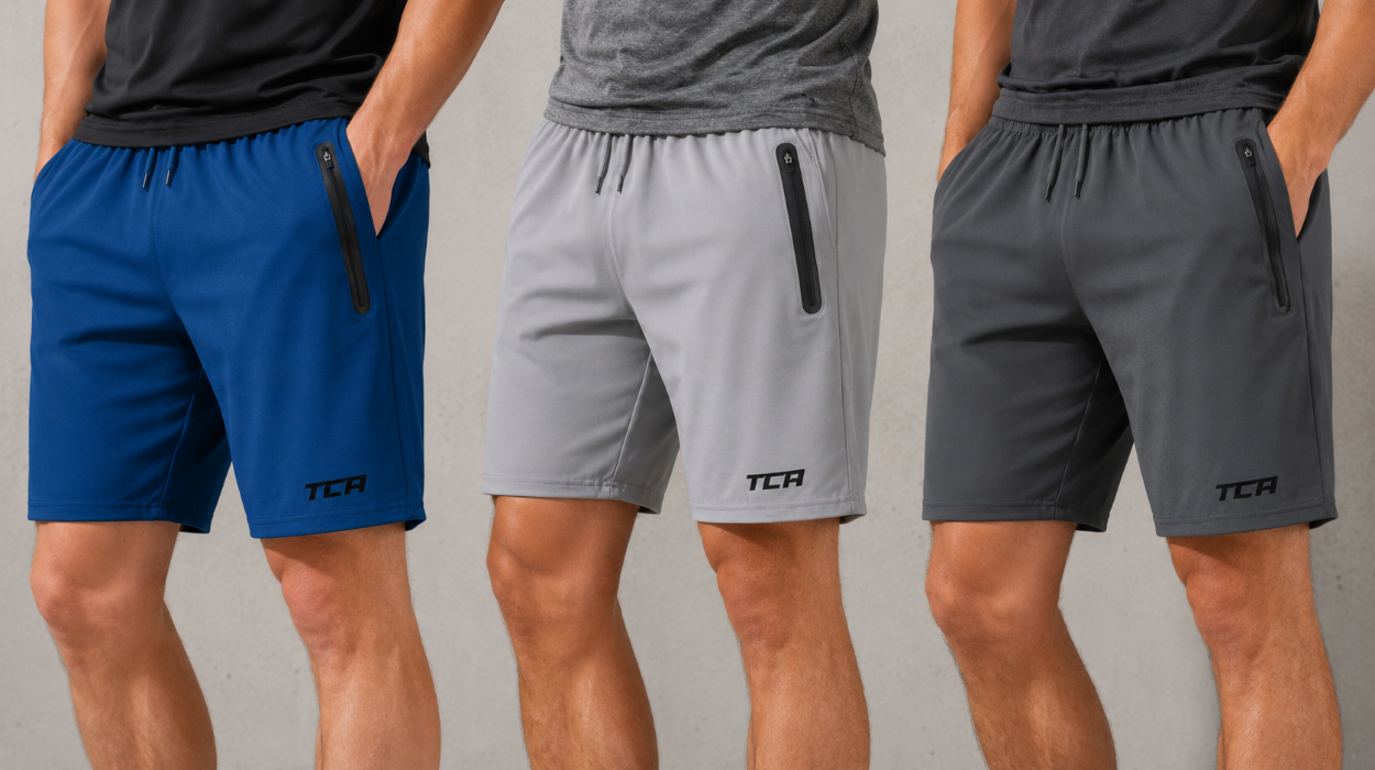 Pantalones cortos deportivos TCA para hombre con tecnología Elite Tech y bolsillos de cremallera por sólo 17,09€ (-19%)