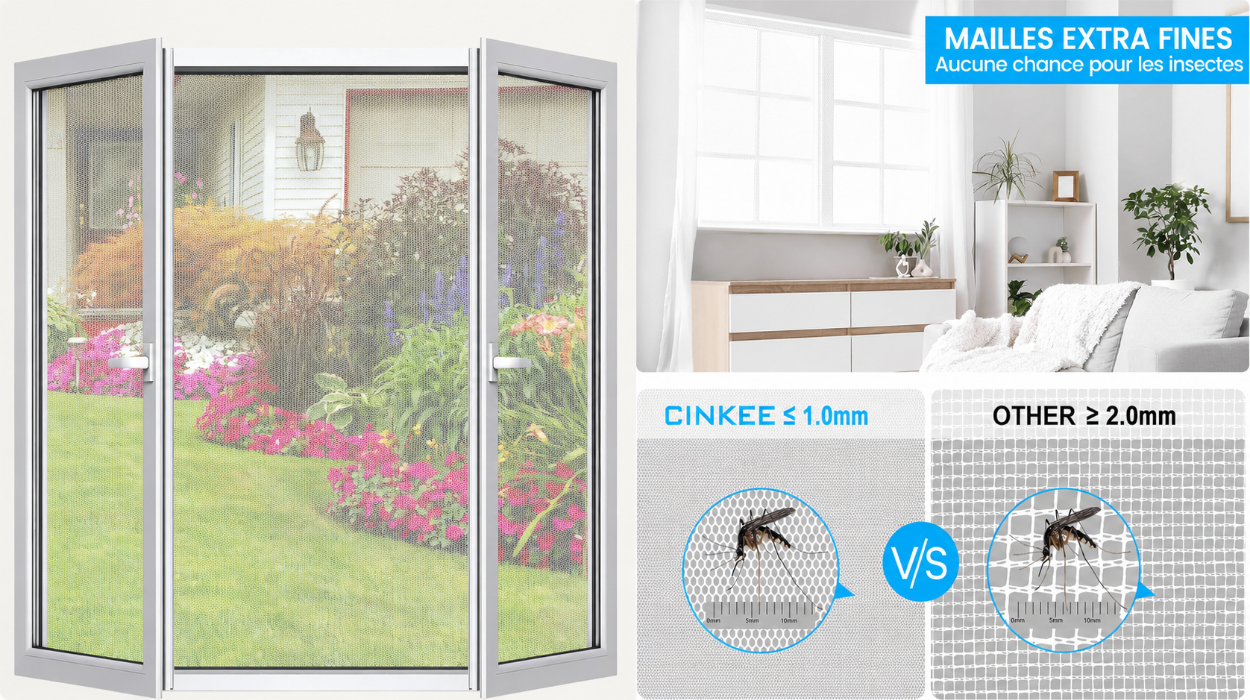 Protección contra insectos fácil con la mosquitera Cinkee para ventanas con 2 piezas autoadhesivas por sólo 8,48€ (-14%)