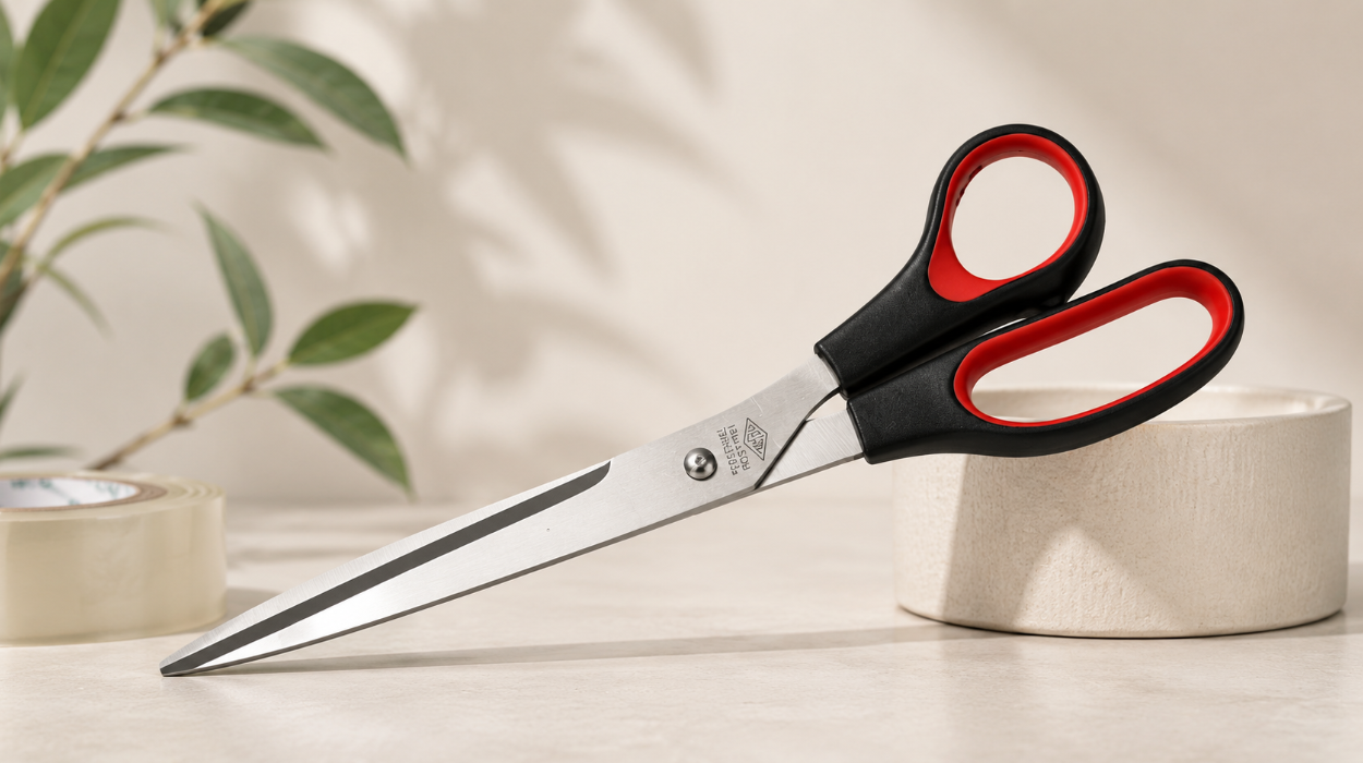 Tijeras de acero fino Wedo 10″ con mango ergonómico de plástico ABS por sólo 3,35€